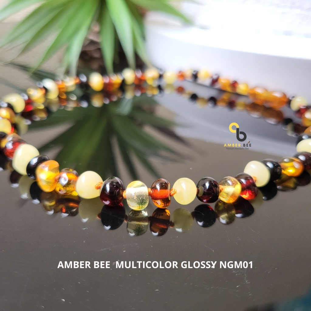 PROMO FREE GELANG - Kalung Amber Bayi dan Anak Premium Multicolor by AMBER BEE