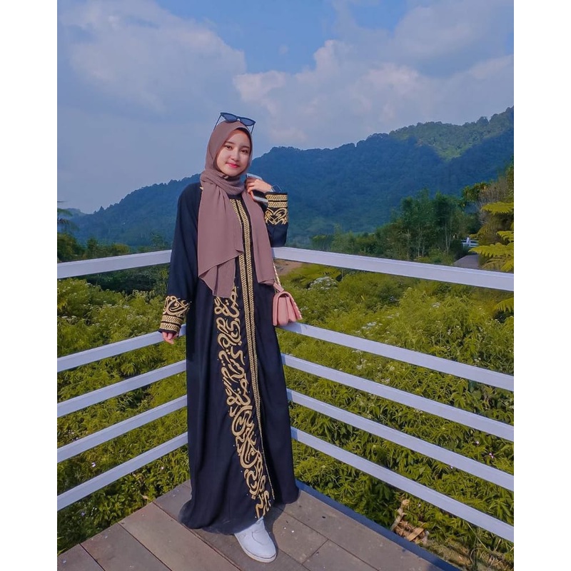 Top1 BEST SELLER murah Abaya kaligrafi Big sale promo 2.2 -jubah polos anak dan dewasa-dress terbaru