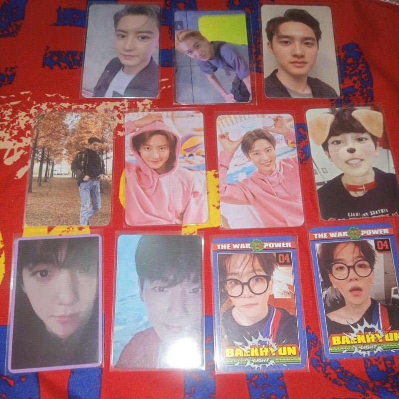 DISKON pc exo official// photocard exo // pc chanyeol/ photocard tihol / pc baekhyun /pc sehun/ ar s