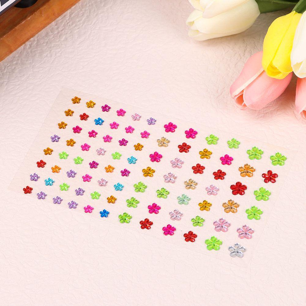 TOP Kristal Berlian Berlian Imitasi Anak-Anak Hadiah Mainan Anak Perhiasan Akrilik Perekat Diri Scrapbooking Stiker