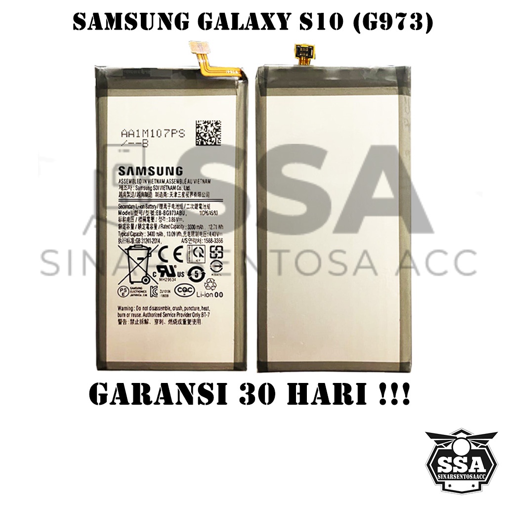 Baterai Original OEM Samsung Galaxy S10 G973 EB-BG973ABU BG973ABU EBBG973ABU S 10 HP Ori Battery Batrai Batre Batu Batere GARANSI AWET MURAH