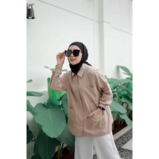 NAMI BASIC (Kemeja Earth tone Ld 118)