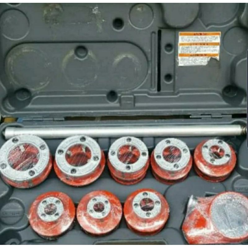 MDN | RIDGID Ratchet Die Set-Alat Senai Drat Pipa Manual Set (36505) Ukuran 1/8" - 2" Made in USA