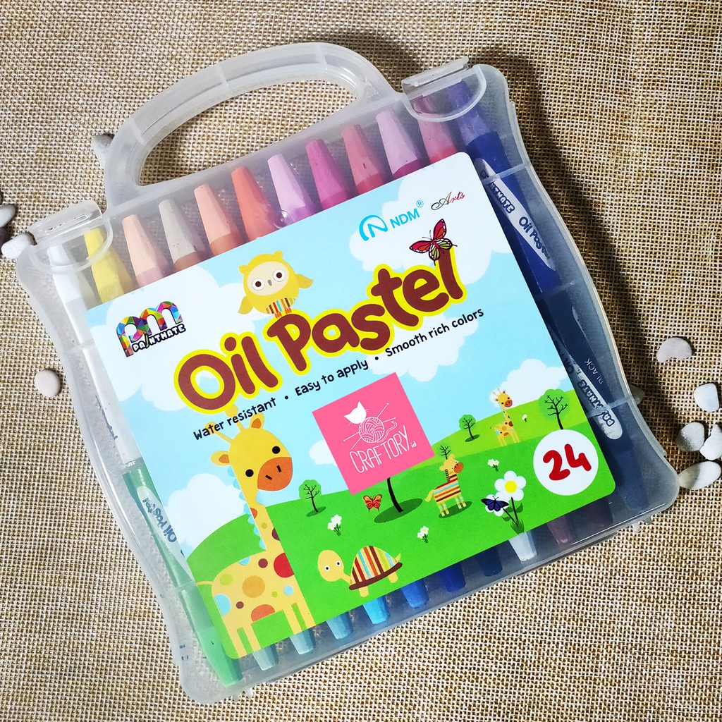 

NDM Paint Mate Oil Pastel Crayon 24 Colors / Pastel Minyak 24 Color Krayon
