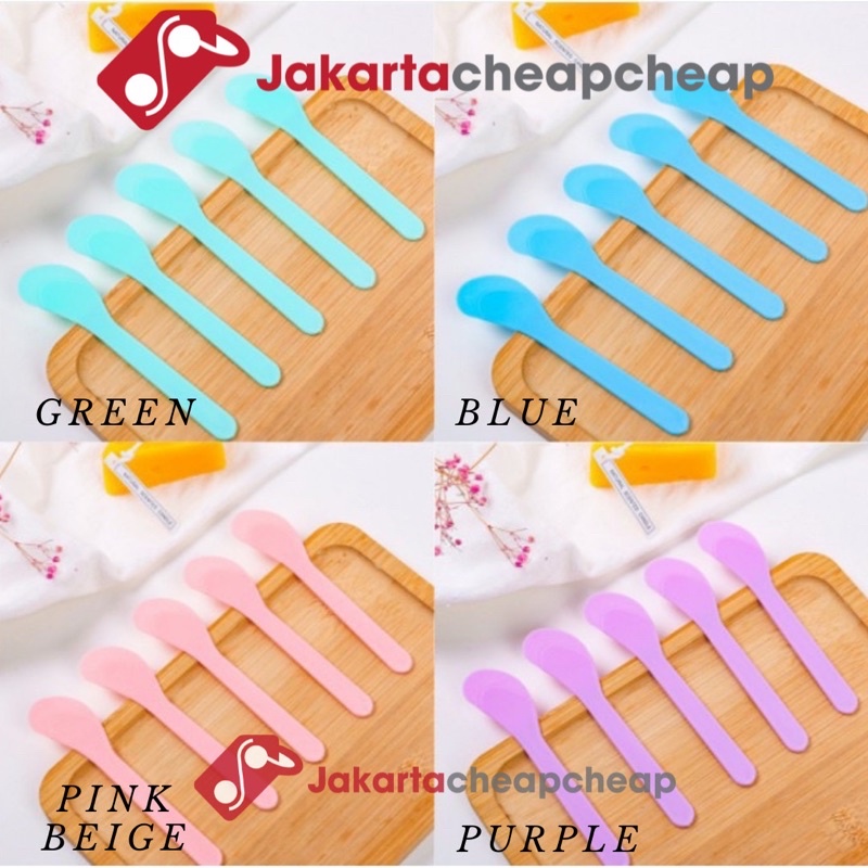 JCA20 Spatula Masker Murah Silikon Masker Sendok Facial Kuas Masker