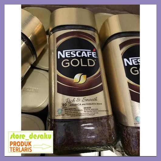 

57Ryr68- Nescafe Gold Rich & Smooth 100Gr 100G 100 G Kemasan Baru Import Nestle 4E57Edu-