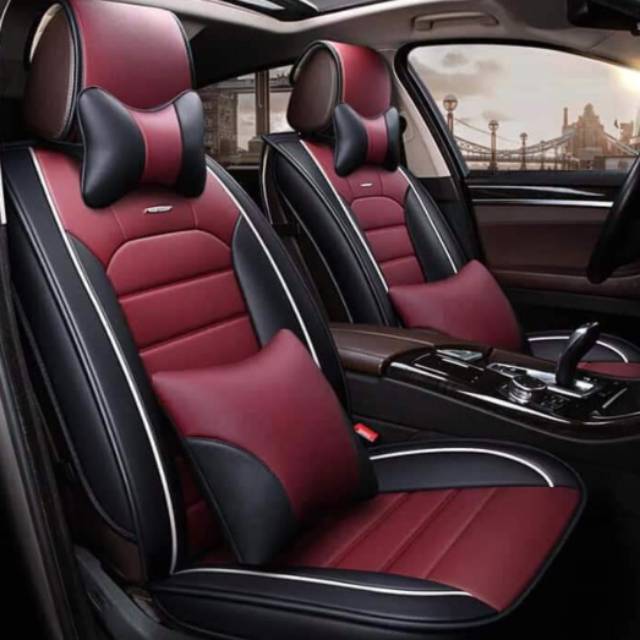 Sarung/Cover jok mobil, ertiga, innova, mobilio 2018,xenia avanza 1 paket bahan ferrari
