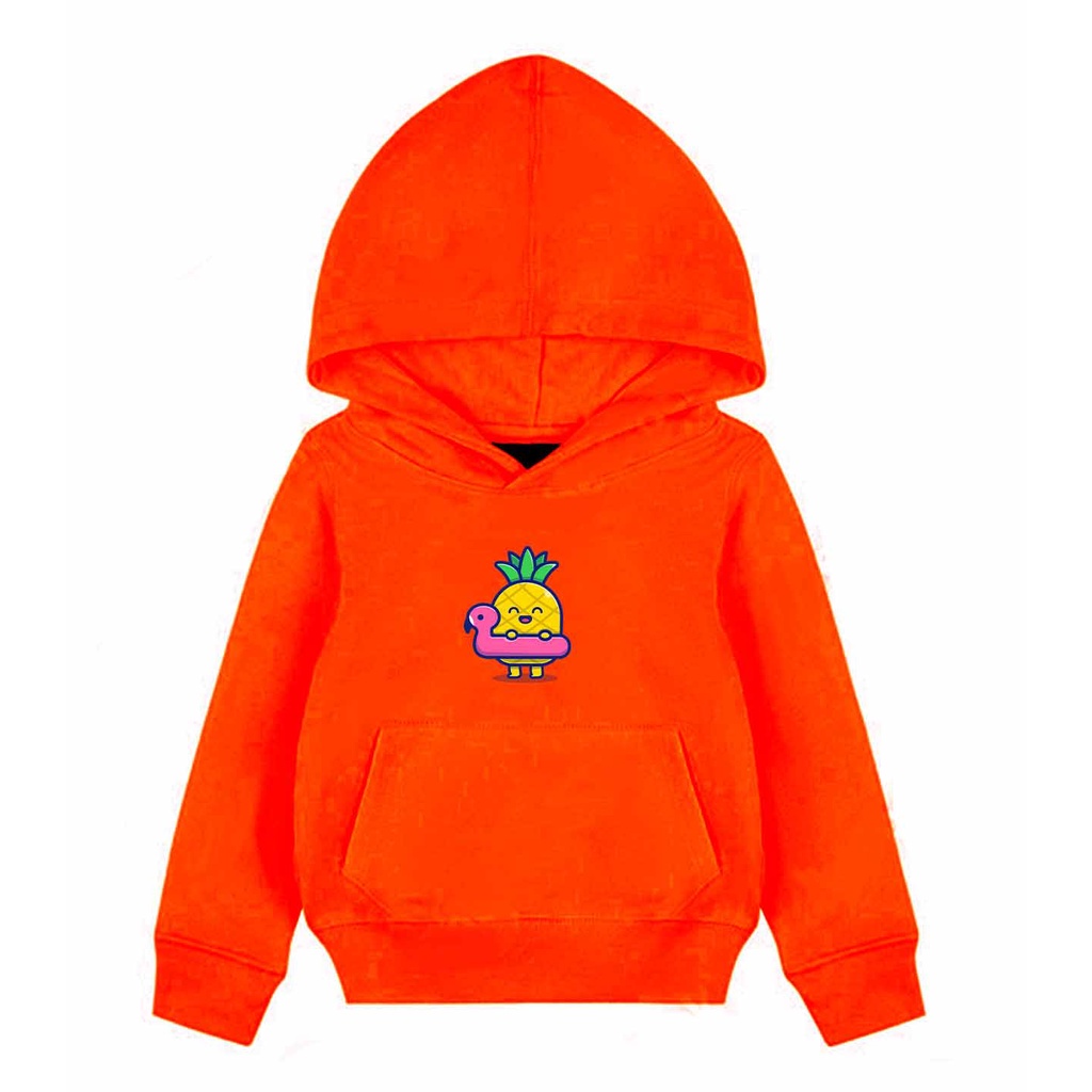 Hoodie Anak Pineapple Sweater Pakaian Fleece M - XL