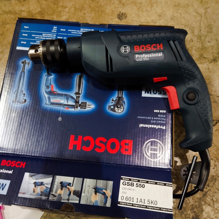 BOSCH GSB 550 W 550W SCREWDRIVER OBENG LISTRIK ALAT MESIN BOR