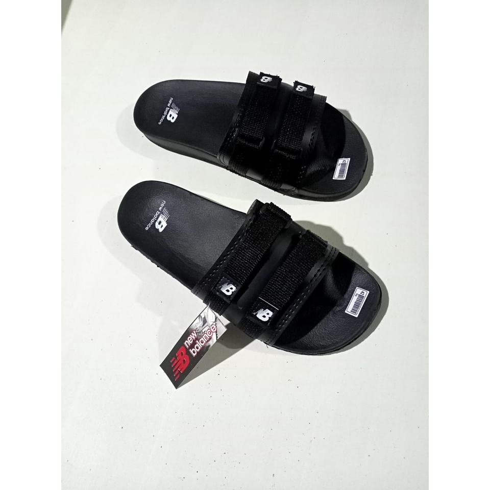 Sandal Slide Pria slip on sandal slop Black Terbaru terlaris