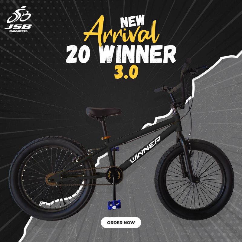 murah!!!sepeda bmx anak 20 inch pacific/winner/morison/atlantis/dll-Winer 3.0 hitam