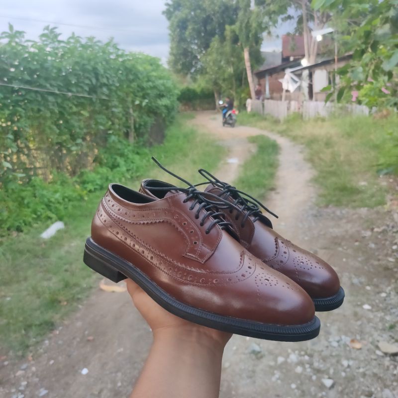 TOM'S - Sepatu Kulit Pria Handmade - SL Coklat