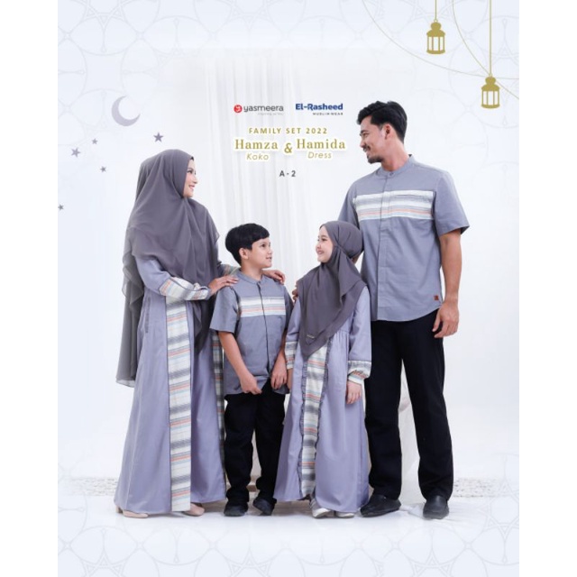 YASMEERA - READY FAMILY SET HAMZA HAMIDA / KODE A2 /SARIMBIT KELUARGA 2022/ COUPLE SERAGAMAN / SARIM