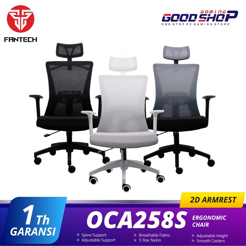 Fantech OCA258s / OC-A258s Kursi Kerja Kantor Premium Office Chair