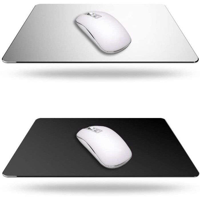 BAROKAH Luxury Metal Rectangle Mouse Pad Anti Selip (220 x 180 x 3mm) Premium