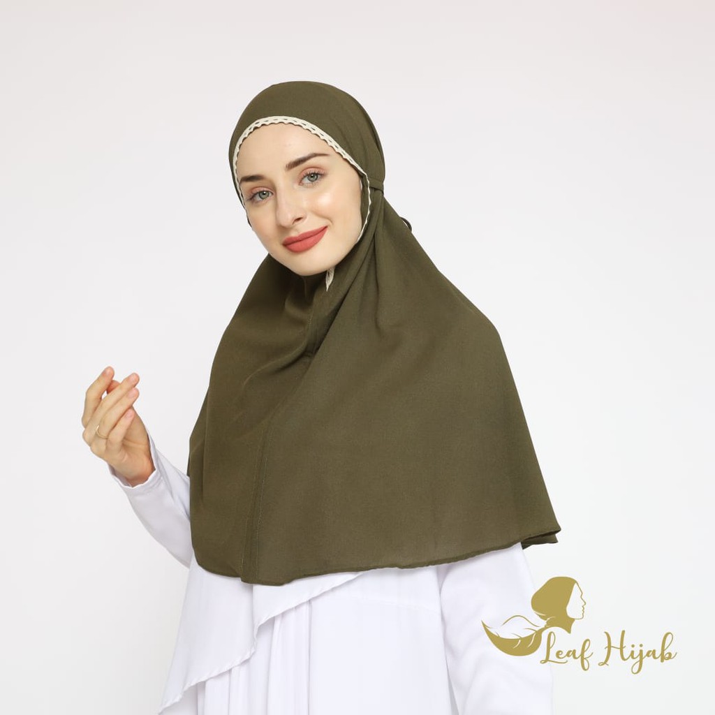 Kerudung Bergo Renda Tali Diamond Renda , Bergo Maryam Renda Diamond Hijab Instan | Hjb Oriani