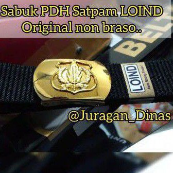 GESPER IKAT PINGGANG PDH SABUK SATPAM SECURITY LOIND POLOS ORIGINAL NON BRASO