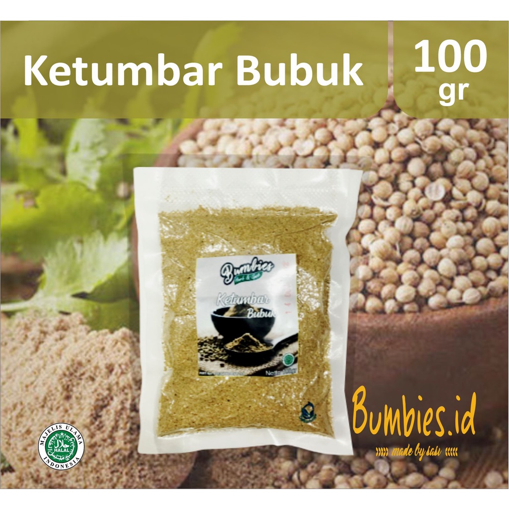 Ketumbar Bubuk 100gr 𝘽𝙪𝙢𝙗𝙞𝙚𝙨 𝙃𝙚𝙧𝙗 𝙖𝙣𝙙 𝙨𝙥𝙞𝙘𝙚𝙨/ Ketumbar Premium/ Ketumbar Masak/ Rempah Rempah