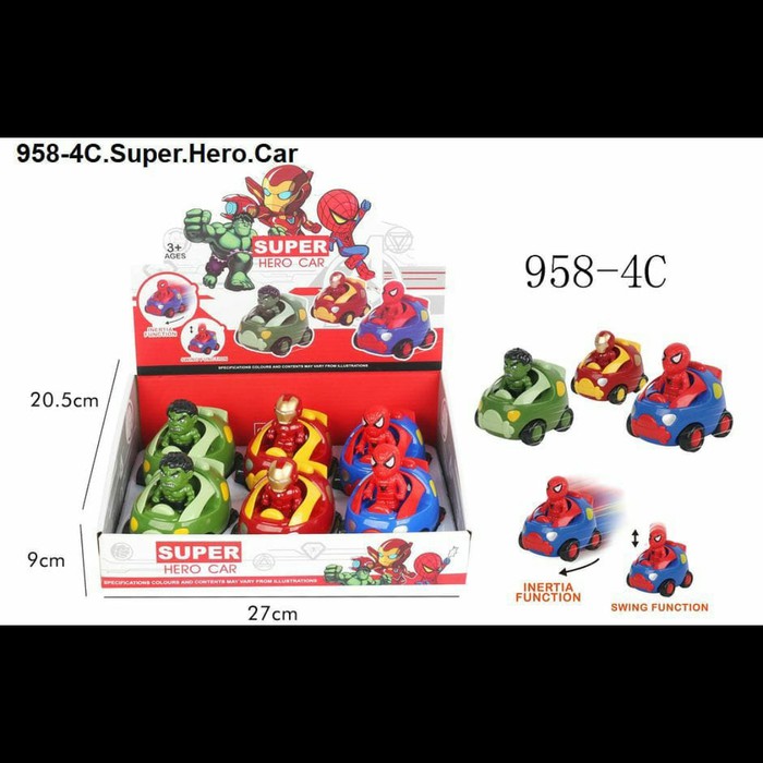 MOMBABY1 Die Cast Avengers atau Mobil Mobilan Anak Avengers