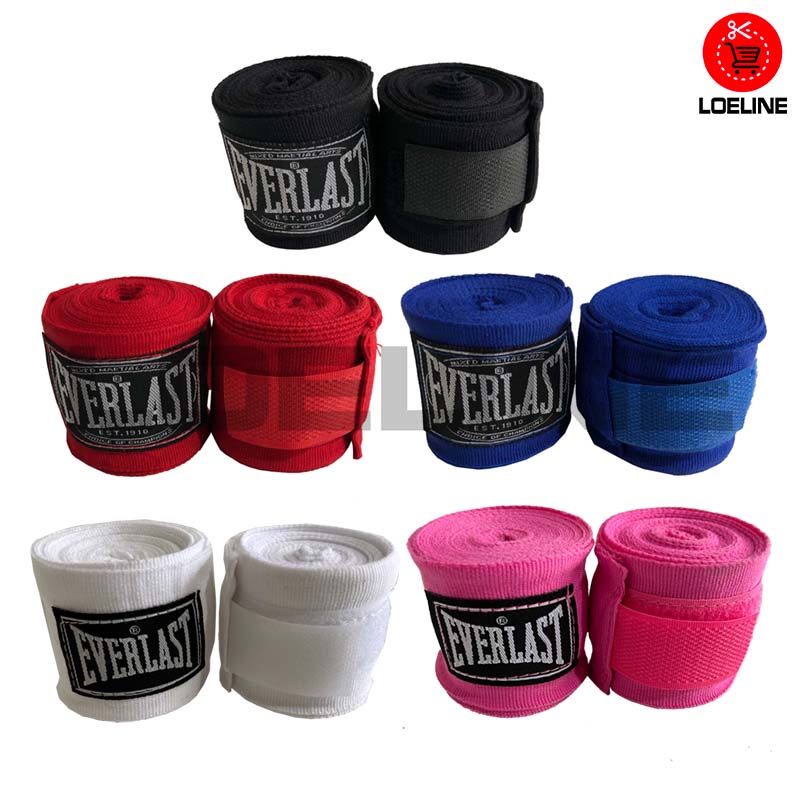Hand Wrap 3 M EVERLAST Bendit Muay Thai Handwrap Boxing Tali Tinju
