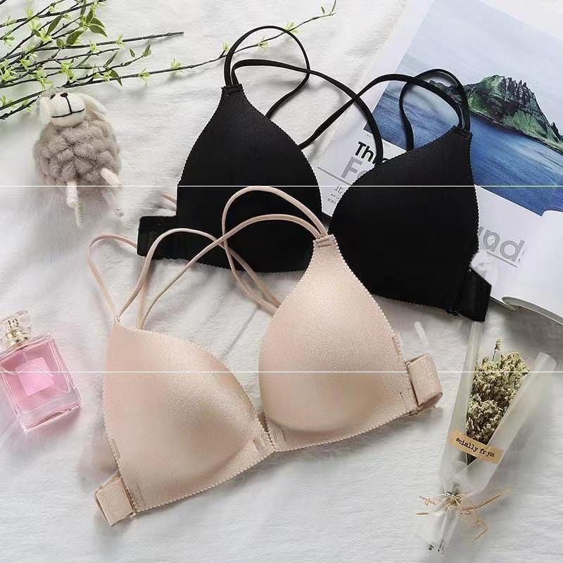 Bra / bh wanita 9073 busa sedang tidak ada kawat kain lembut (PROMO BELI 4 FREE MASKER)