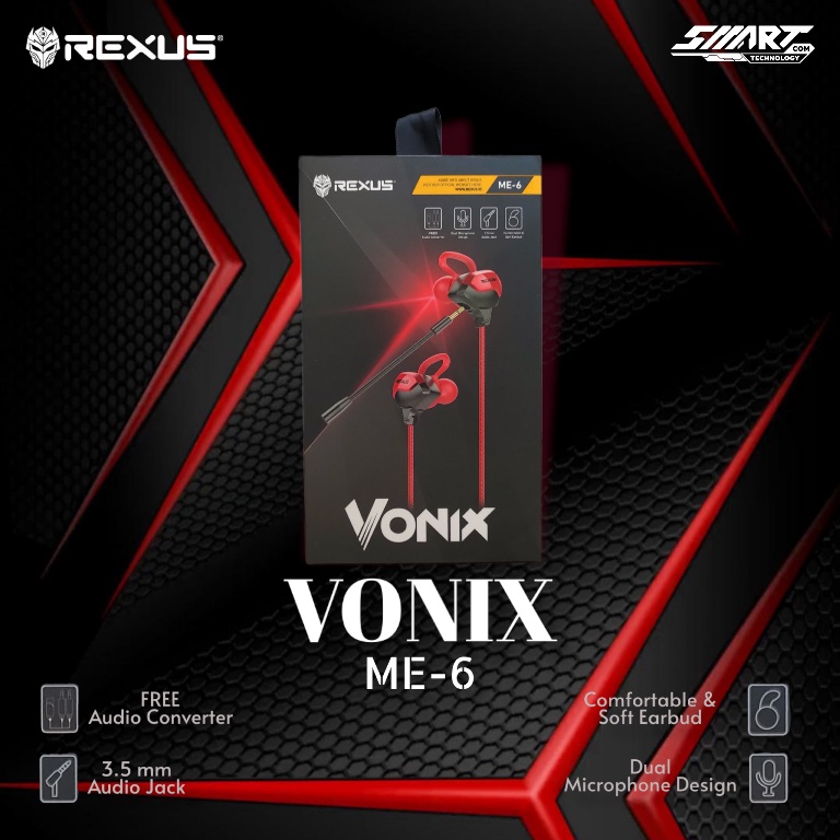 Earphone Gaming Rexus ME 6