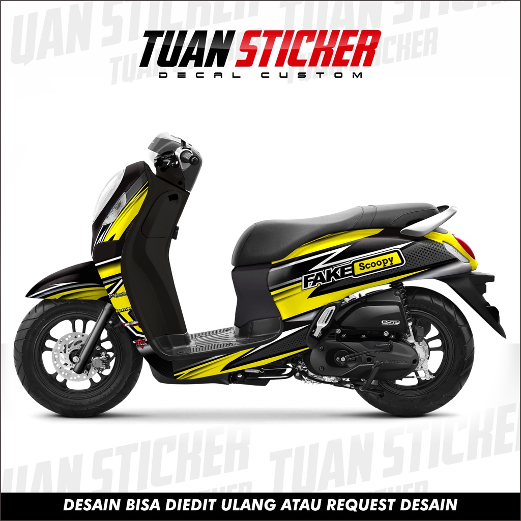 Sticker Striping Decal New Scoopy 2021 Sticker New scoopy 2021 Stiker Scoopy 2021 Motif fake scoopy