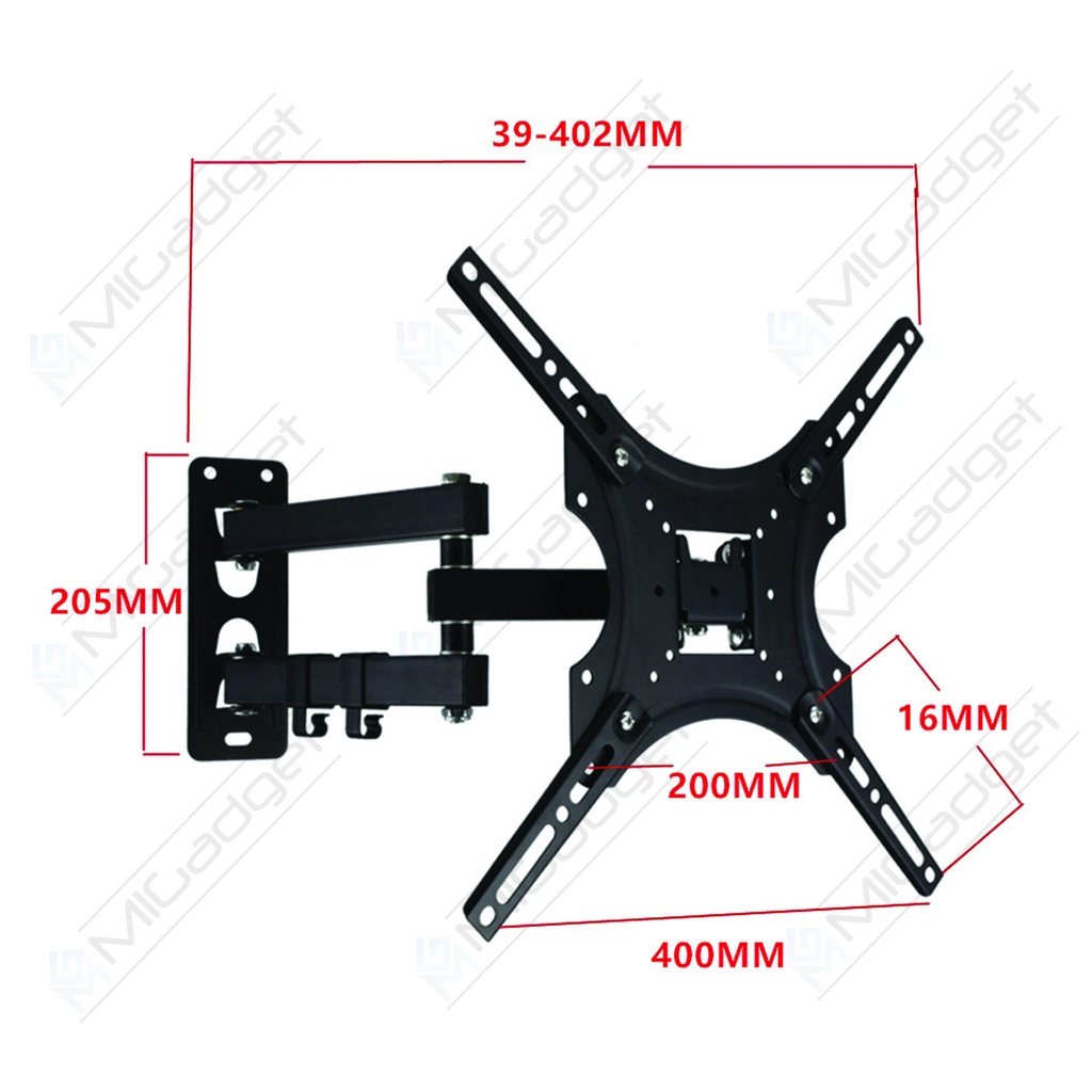 Bracket TV Telescopic Mi TV 4 4A 32 43 55 Inch X-400 Vesa 400 x 400