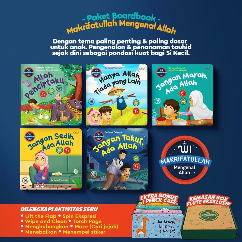 Paket Makrifatullah Boardbook Buku Anak by Ziyad Books