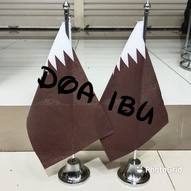 

best seller tiang stenlis meja+bendera QATAR ready stock