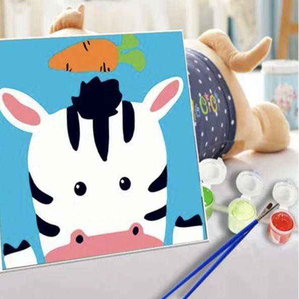 

Rare Item!>.>!935XU Children Canvas painting - painting by number - prakarya anak - - Monkey