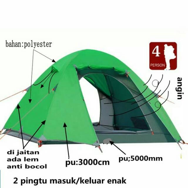 Tenda Compas 4 P Alloy