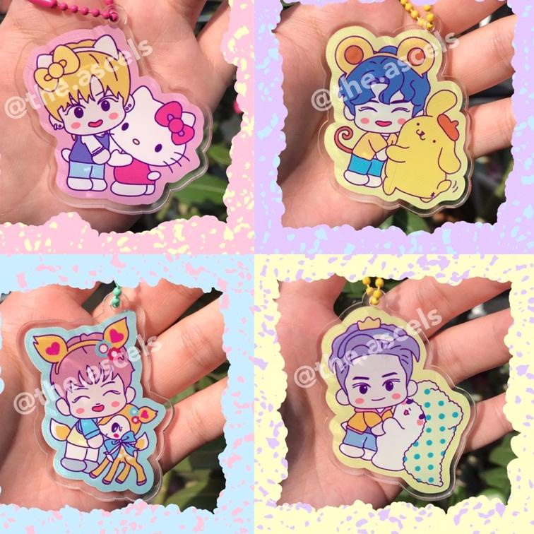 Harga Spesial.. [Ready Stock] NCT x Sanrio Unofficial Gantungan Kunci Keyring Keychain | Gantungan K