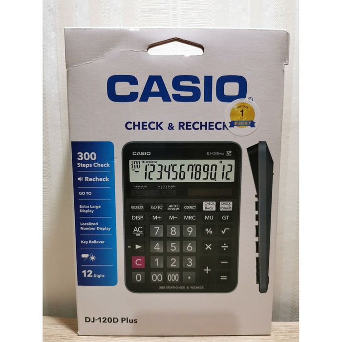 

Casio Kalkulator Check And Re-Check DJ-120D PLUS