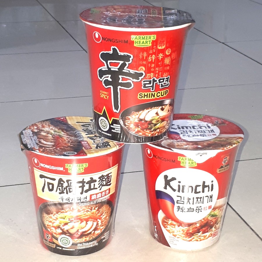 

[HALAL] NongShim CUP Kimchi / Clay Pot / Mushroom 70gr Nong Shim Ramyun Mie Instan Ala Korea Nongsim Ramyeon