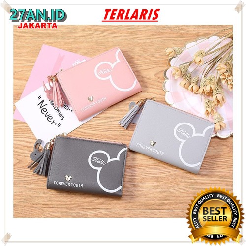 (27AN.ID) COD Dompet Wanita D109 Import Murah Dompet Lipat Kecil Lucu Cantik-1
