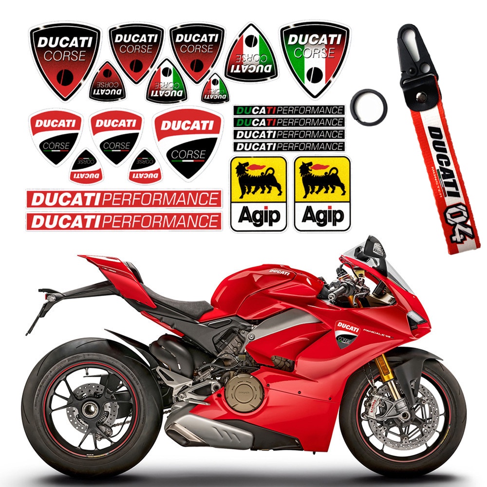 Ducati Sticker Reflektor Dekorasi Helm Motor Ducati 848 959 1098 S 899 1198