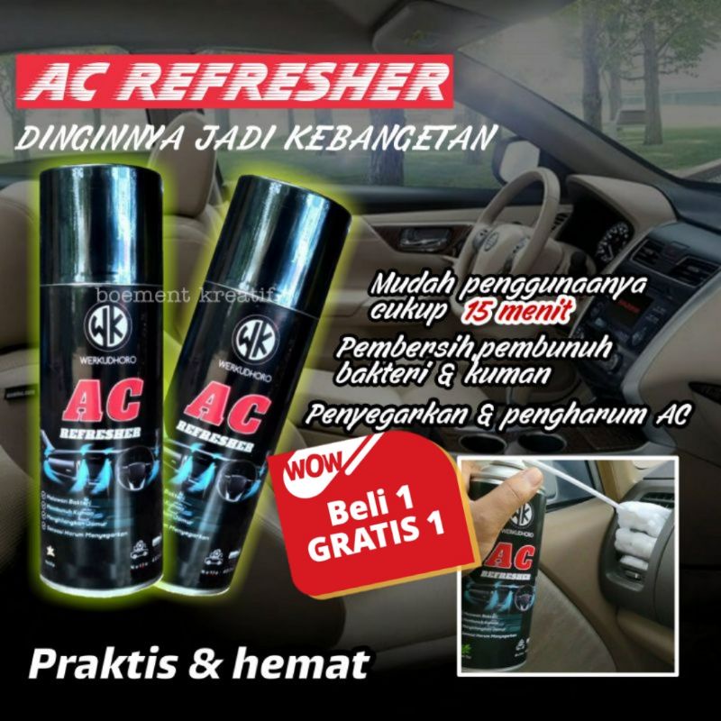 Ac refresher mobil / Pembersih ac mobil / Penghilang bau apek / penyegar udara ac mobil &amp; rumah