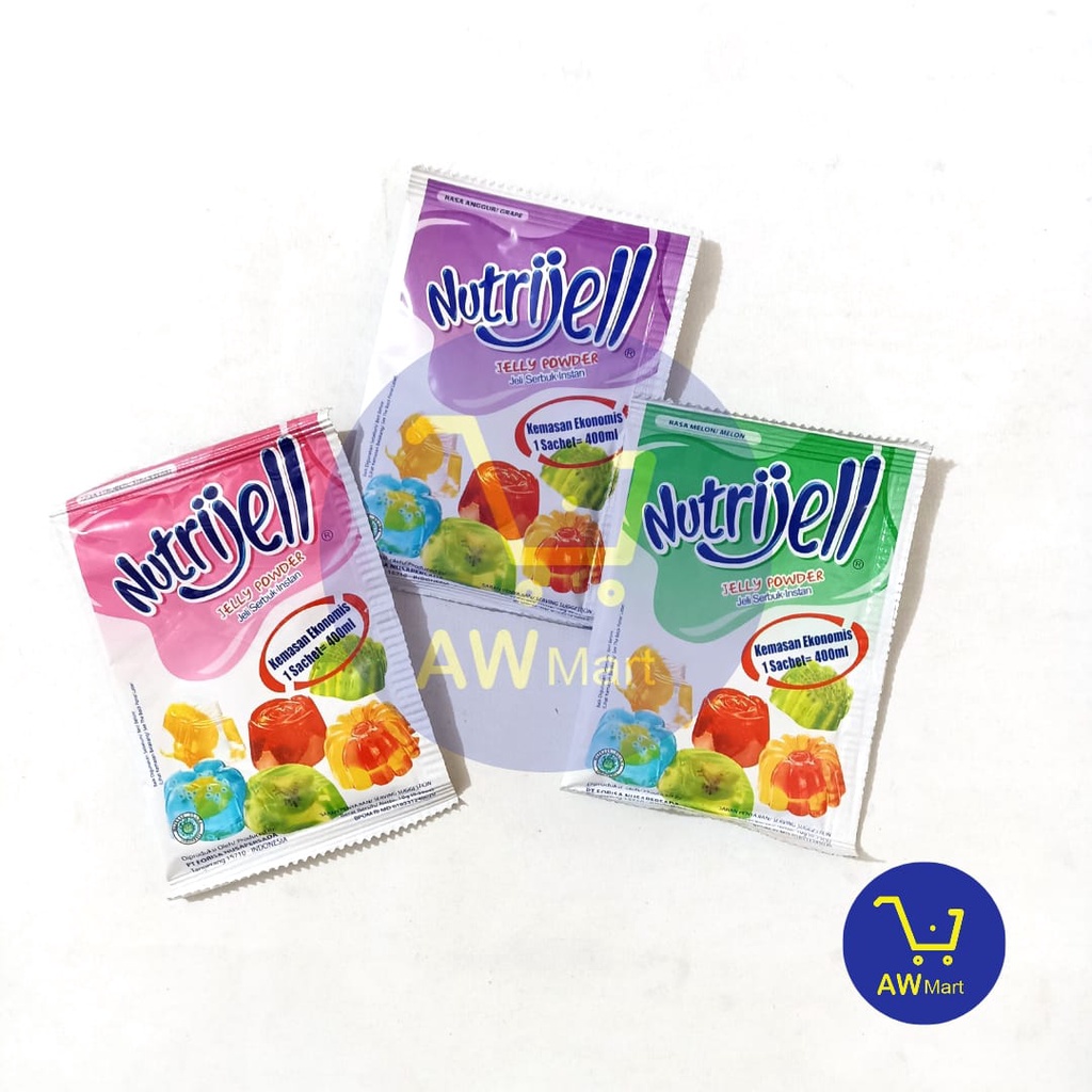 NUTRIJELL 10/15 GRAM - JELLY  SERBUK INSTANT - ALL VARIAN - BLUEBERRY, DLL