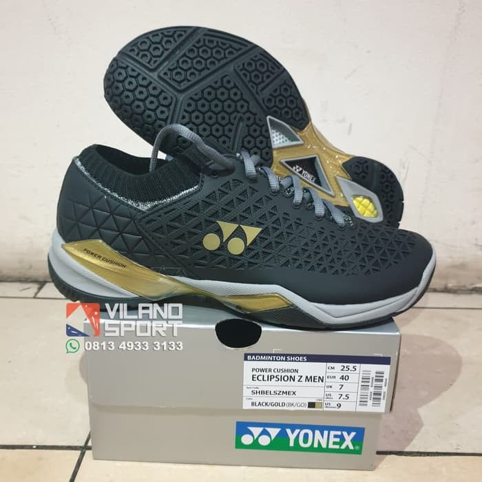 Sepatu Badminton Yonex Eclipsion Z MEN Black Gold