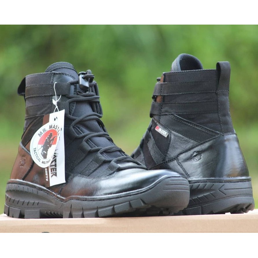 SEPATU PDL POLANTAS / SATLANTAS MODEL NINJA PENDEK KULIT SAPI ASLI MERK MR MASTER SEPATU PDL DINAS LAPANGAN TNI POLRI SECURITY SATPAM SEPATU BOOTS RIDING MOTOR PRIA DAN WANITA