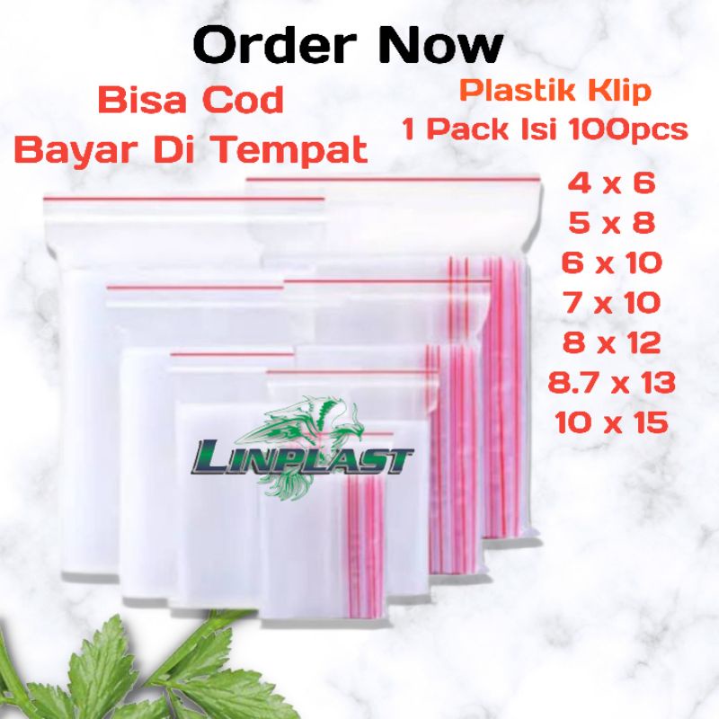 Plastik klip / PE klip isi 100 lembar