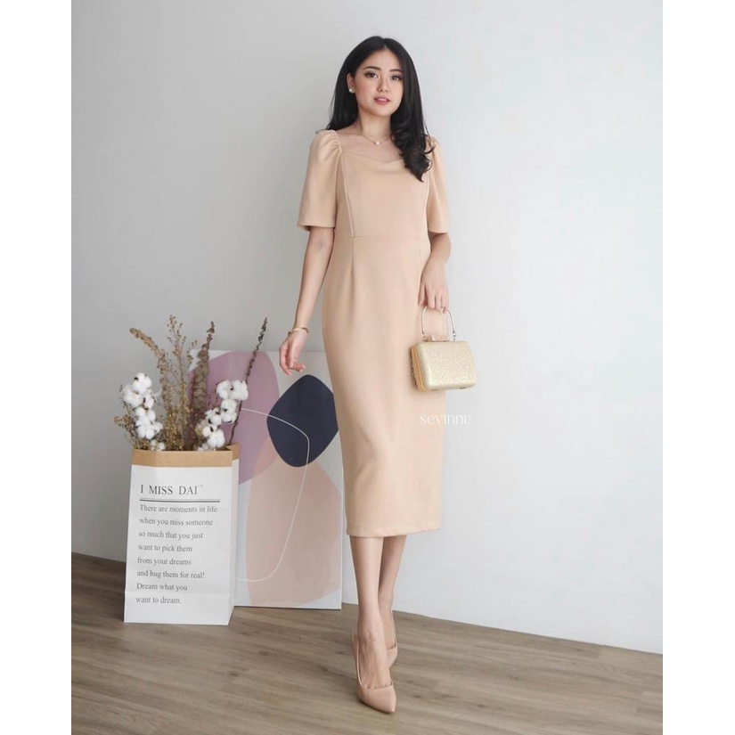 Toply Shop COD Dres Vintage bodycon Dres party