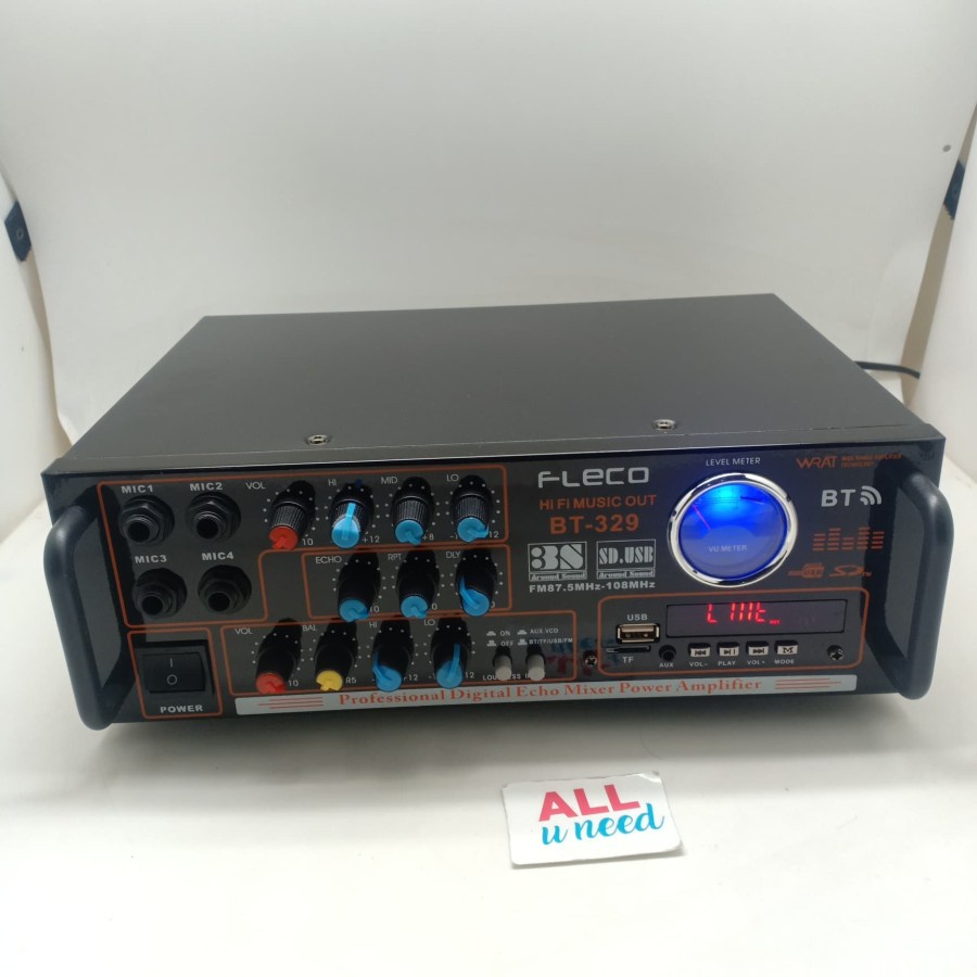 Power Amplifier Fleco BT-329 - Amplifier Bluetooth - Amplifier Besar