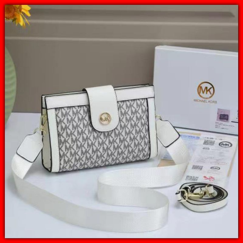TAS SELEMPANG WANITA IMPOR MK 8904A WP INCLUDE BOX