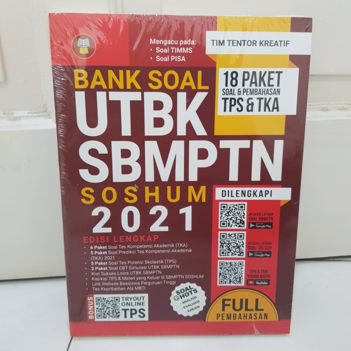 

❤BISA COD❤ BUKU BANK SOAL UTBK SBMPTN SOSHUM 2021 EDISI LENGKAP YRAMA WIDYA