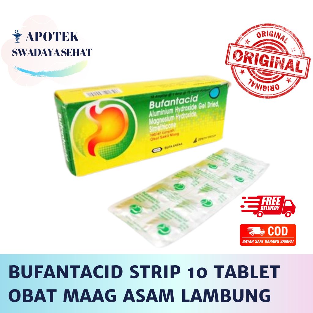 BUFANTACID Strip 10 Tablet - Obat Maag Kembung Asam Lambung