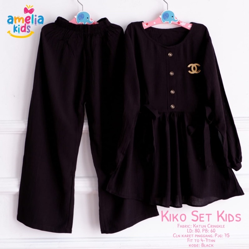 KIKO SET KIDS GAMIS ANAK PREMIUM BY AMELIA KIDS