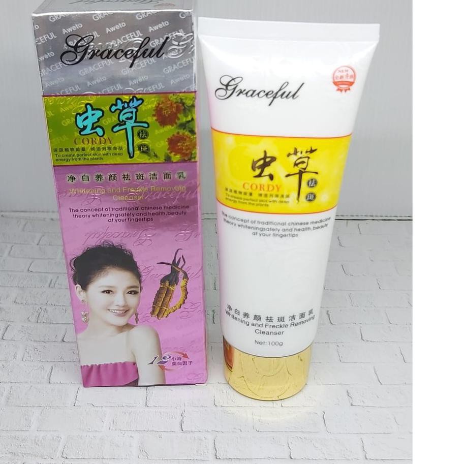 SABUN CORDYCEPS  YU CHUN MEI / GRACEFUL ORIGINAL / CLEANSER CORDYSEP / SABUN WAJAH CORDY