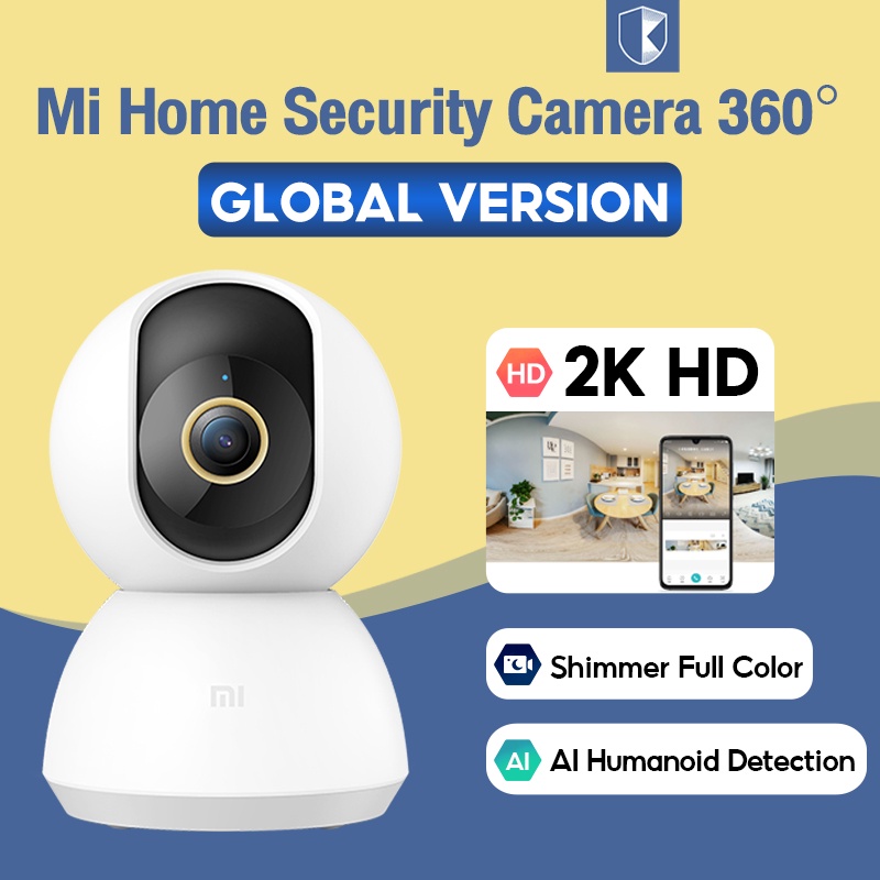 Xiaomi Mi Home Smart Security Camera Gimbal Edition 2k 1296P CCTV Wifi IP Camera Xiaomi Mi cam 360°-Mi Cam 2K